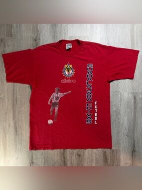 Atletica YazbekChivas Guadalajara Mens Red Soccer T-Shirt